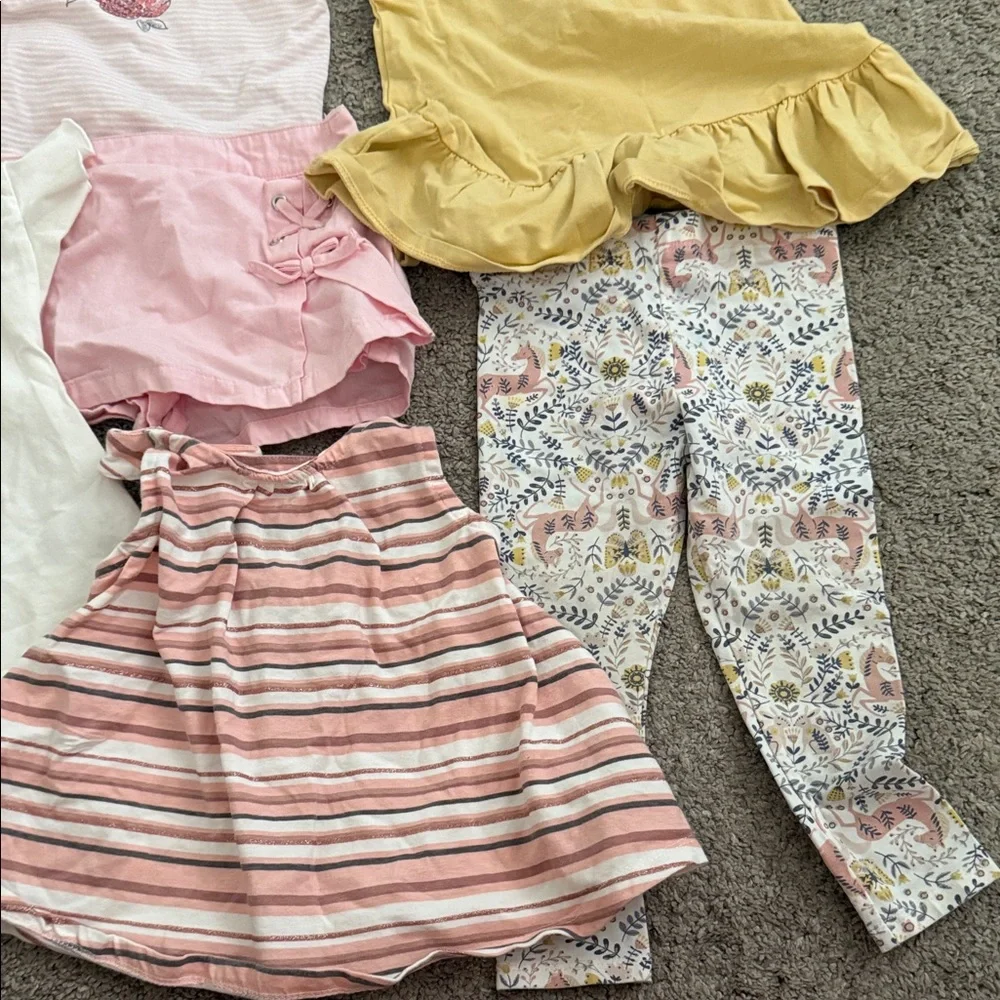 Calvin Klein Collection Pink and Yellow Girls' Set - Picture 3 of 3